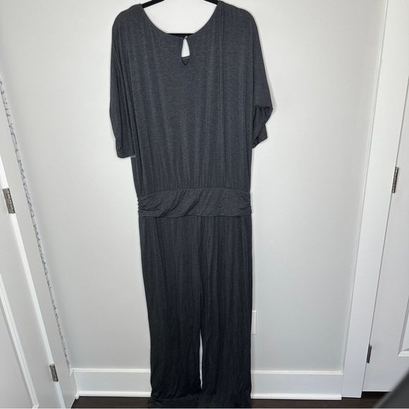 Soft Surroundings Gray Toujours Jumpsuit Modal Jersey Knit  SOFT XL NWOT Neutral - Picture 13 of 16